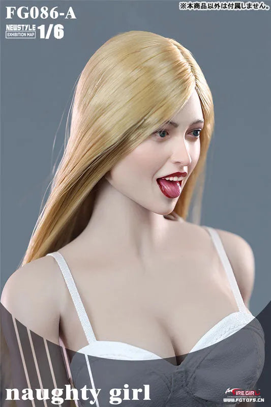 1/6 Female Head Naughty Girl 86Aㅤ – Fire Girl – ActionFigureBrasil