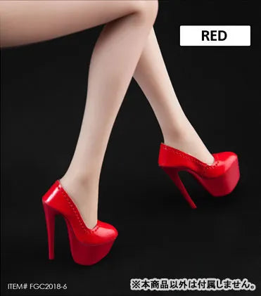 1/6 Female High Heel Shoes Red (DOLL ACCESSORY)(Provisional Pre-order)ㅤ – FLIRTY GIRL – ActionFigure Brasil
