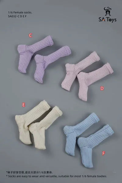 1/6 Female Outfit Classic Socks 4 Types Set (DOLL ACCESSORY)ㅤ – SA TOYS – ActionFigureBrasil