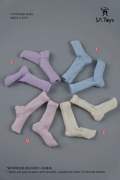 1/6 Female Outfit Classic Socks 4 Types Set (DOLL ACCESSORY)ㅤ – SA TOYS – ActionFigureBrasil
