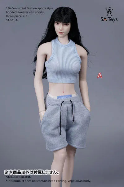 1/6 Female Outfit Cool Street Fashion Sports Style Sweat Set A (DOLL ACCESSORY)ㅤ – SA TOYS – ActionFigureBrasil