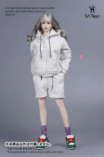 1/6 Female Outfit Cool Street Fashion Sports Style Sweat Set B (DOLL ACCESSORY)ㅤ – SA TOYS – ActionFigureBrasil