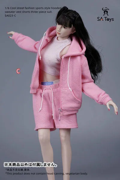 1/6 Female Outfit Cool Street Fashion Sports Style Sweat Set C (DOLL ACCESSORY)ㅤ – SA TOYS – ActionFigureBrasil