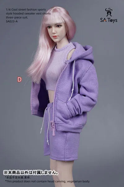 1/6 Female Outfit Cool Street Fashion Sports Style Sweat Set D (DOLL ACCESSORY)ㅤ – SA TOYS – ActionFigureBrasil