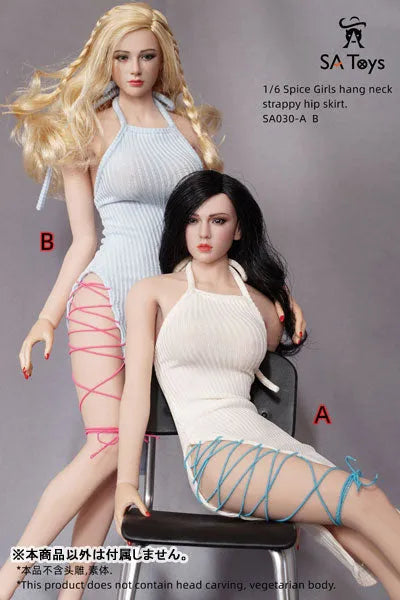 1/6 Female Outfit Hang Neck Strap Hip Skirt A (DOLL ACCESSORY)ㅤ – SA TOYS – ActionFigureBrasil