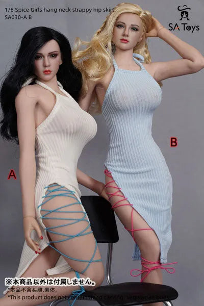 1/6 Female Outfit Hang Neck Strap Hip Skirt B (DOLL ACCESSORY)ㅤ – SA TOYS – ActionFigureBrasil