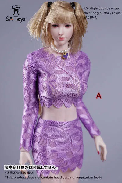 1/6 Female Outfit High Bounce Wrap Chest Bag Buttock Skirt A (DOLL ACCESSORY)ㅤ – SA TOYS – ActionFigureBrasil
