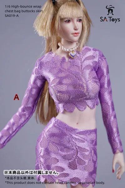 1/6 Female Outfit High Bounce Wrap Chest Bag Buttock Skirt A (DOLL ACCESSORY)ㅤ – SA TOYS – ActionFigureBrasil — ângulo diferente