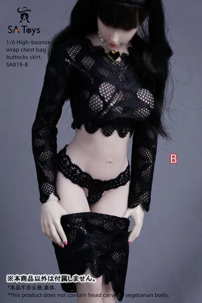 1/6 Female Outfit High Bounce Wrap Chest Bag Buttock Skirt B (DOLL ACCESSORY)ㅤ – SA TOYS – ActionFigureBrasil — ângulo diferente