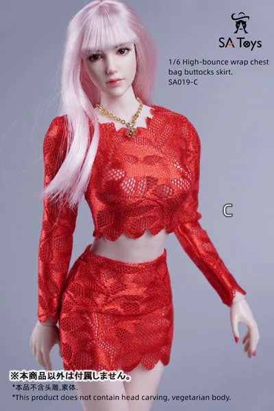 1/6 Female Outfit High Bounce Wrap Chest Bag Buttock Skirt C (DOLL ACCESSORY)ㅤ – SA TOYS – ActionFigureBrasil