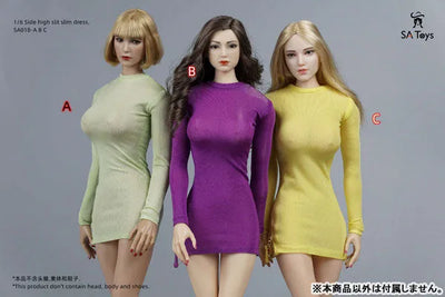 1/6 Female Outfit Side Zipper Tight Skirt C (DOLL ACCESSORY)ㅤ – SA TOYS – ActionFigureBrasil — ângulo diferente