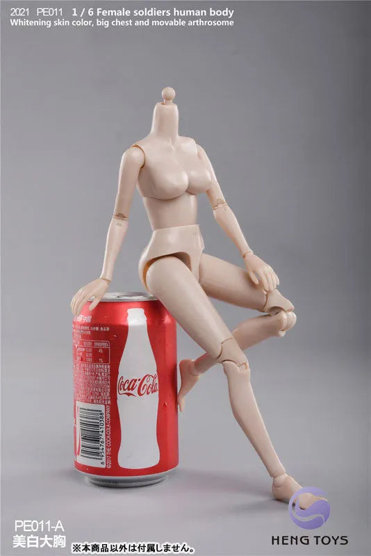 1/6 Female Soldier Human Body (Body) Pale/ Big Bust Aㅤ – HENG Toys – ActionFigureBrasil