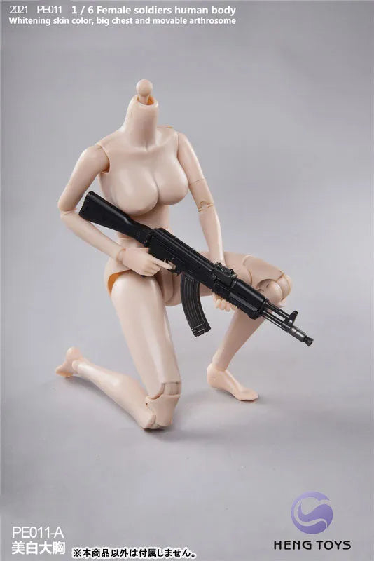 1/6 Female Soldier Human Body (Body) Pale/ Big Bust Aㅤ – HENG Toys – ActionFigureBrasil
