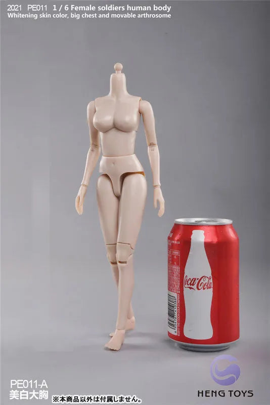 1/6 Female Soldier Human Body (Body) Pale/ Big Bust Aㅤ – HENG Toys – ActionFigureBrasil