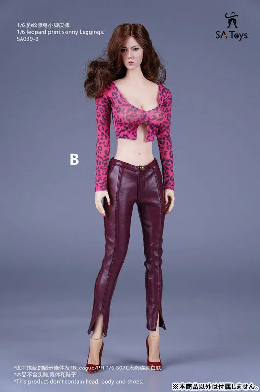 1/6 Leopard Print Skinny Leggings B (DOLL ACCESSORY)ㅤ – SA TOYS – ActionFigureBrasil