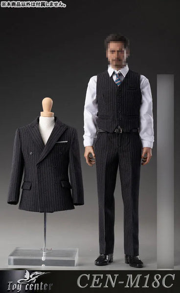 1/6 Male Outfit English Gentleman Striped Suit C (DOLL ACCESSORY)ㅤ – Toy Center – ActionFigureBrasil