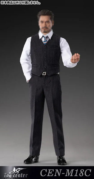 1/6 Male Outfit English Gentleman Striped Suit C (DOLL ACCESSORY)ㅤ – Toy Center – ActionFigureBrasil — detalhe do produto