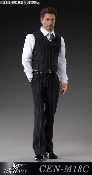 1/6 Male Outfit English Gentleman Striped Suit C (DOLL ACCESSORY)ㅤ – Toy Center – ActionFigureBrasil — close
