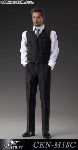 1/6 Male Outfit English Gentleman Striped Suit C (DOLL ACCESSORY)ㅤ – Toy Center – ActionFigureBrasil — close