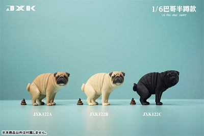 1/6 Pug Half Squat Bㅤ – JXK Studio – ActionFigureBrasil — embalagem