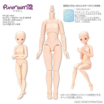1/6 Pure Neemo Body Pure Neemo 2 Feel S/Girl (Silky Skin ver.) Whiteㅤ – Azone International – ActionFigureBrasil