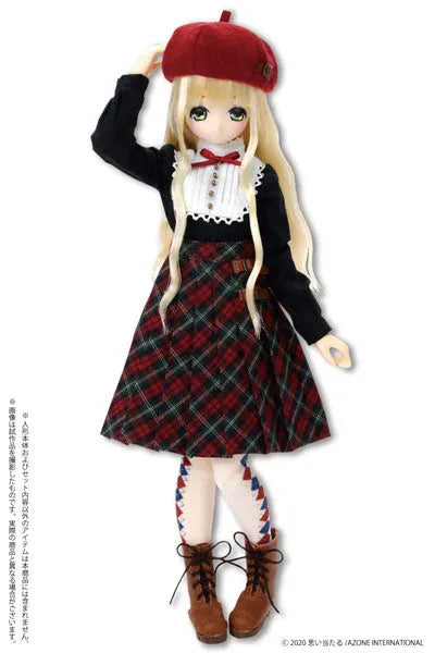 1/6 Pure Neemo Wear PNM British Girl Set Black x Red Checker (DOLL ACCESSORY)ㅤ – Azone International – ActionFigureBrasil