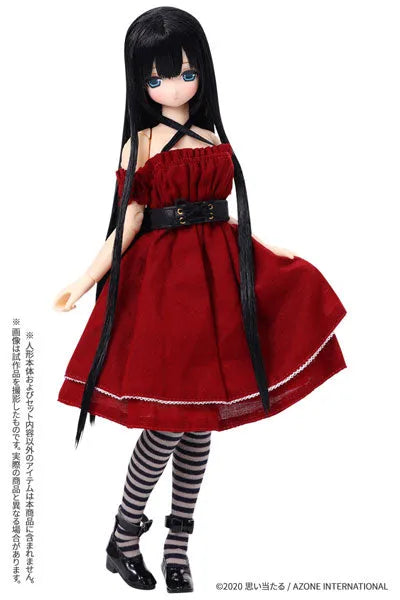 1/6 Pure Neemo Wear PNM Bust Shirring One-piece Dress Set Bordeaux (DOLL ACCESSORY)ㅤ – Azone – ActionFigureBrasil