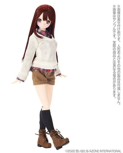 1/6 Pure Neemo Wear PNM Natural V-neck Sweater White (DOLL ACCESSORY)ㅤ – Azone International – ActionFigureBrasil