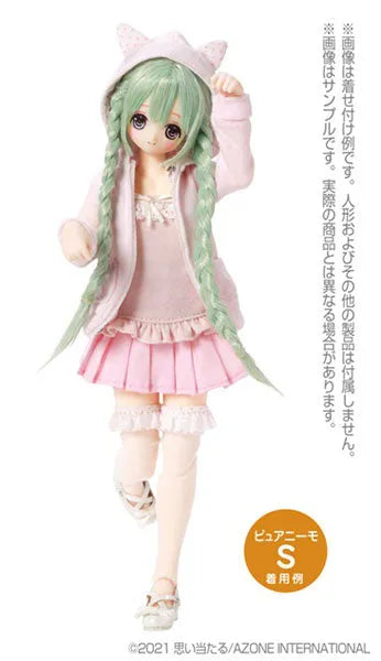 1/6 Pure Neemo Wear PNM Polka Dots Cat Ear Hoodie Pink (DOLL ACCESSORY)ㅤ – Azone – ActionFigureBrasil