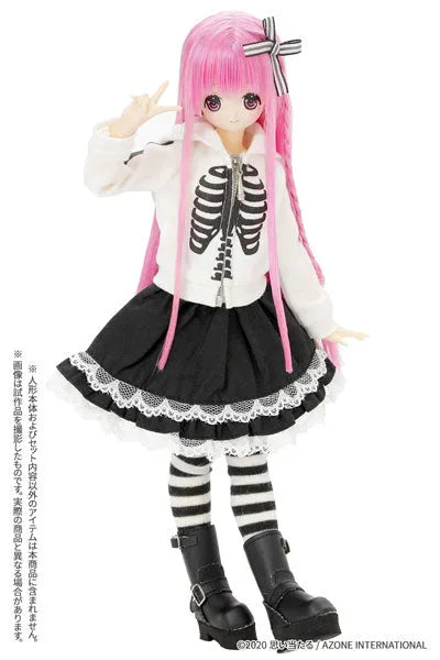 1/6 Pure Neemo Wear PNS Bone Skeleton Hoodie II White (DOLL ACCESSORY)ㅤ – Azone – ActionFigureBrasil