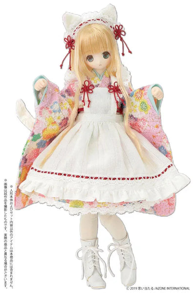 1/6 Pure Neemo Wear PNS Cat-eared Japanese Style Maid Set III Pink (DOLL ACCESSORY)ㅤ – Azone International – ActionFigureBrasil