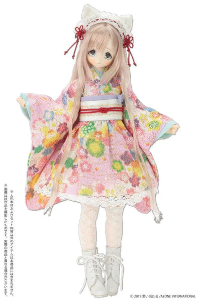 1/6 Pure Neemo Wear PNS Cat-eared Japanese Style Maid Set III Pink (DOLL ACCESSORY)ㅤ – Azone International – ActionFigureBrasil — ângulo diferente