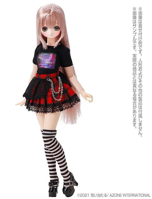 1/6 Pure Neemo Wear PNS Graphic T-shirt Black x Purple (DOLL ACCESSORY)ㅤ – Azone – ActionFigureBrasil