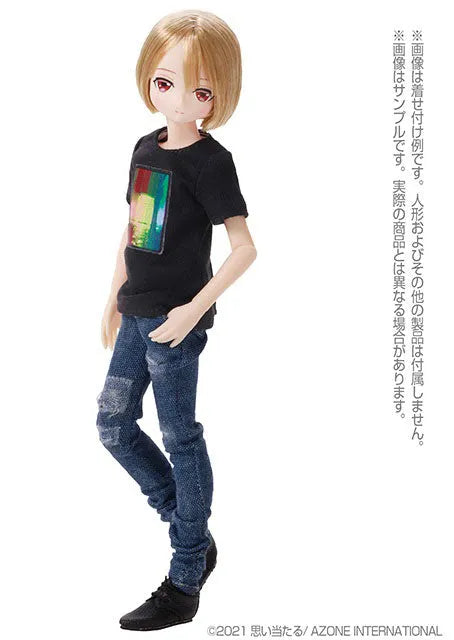 1/6 Pure Neemo Wear PNS Graphic T-shirt Black x Rainbow (DOLL ACCESSORY)ㅤ – Azone International – ActionFigureBrasil