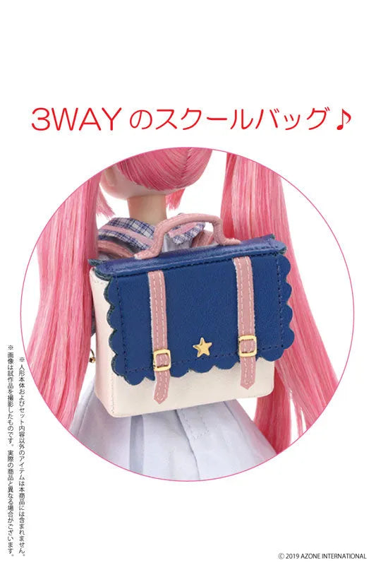 1/6 Pure Neemo Wear PNS Magical Academy School Bag Navy x Off-white (DOLL ACCESSORY)ㅤ – Azone – ActionFigureBrasil