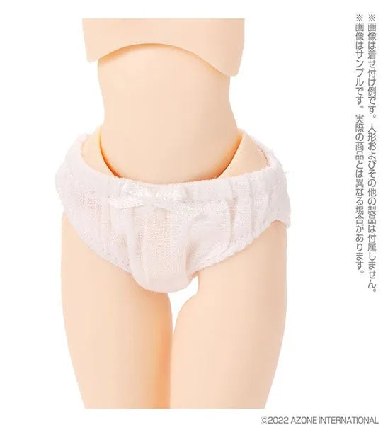 1/6 Pure Neemo Wear PNS Ribbon Simple Panties set White x White, Pink x White, Saxe Blue x White (DOLL ACCESSORY)ㅤ – Azone International – ActionFigureBrasil