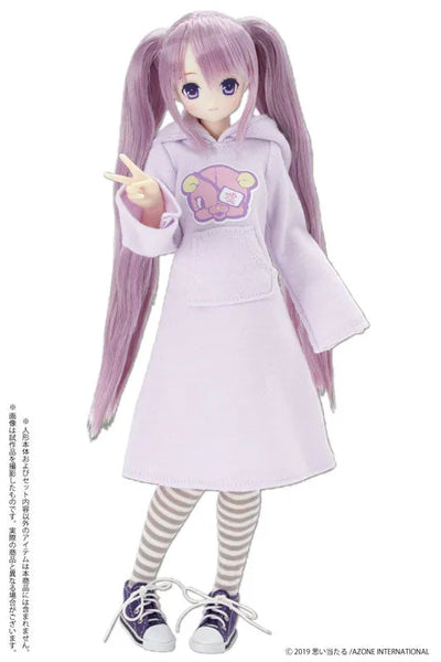 1/6 Pure Neemo Wear PNS Yamikawa*Cat Ears Hooded One-piece Dress Purple (DOLL ACCESSORY)ㅤ – Azone International – ActionFigureBrasil