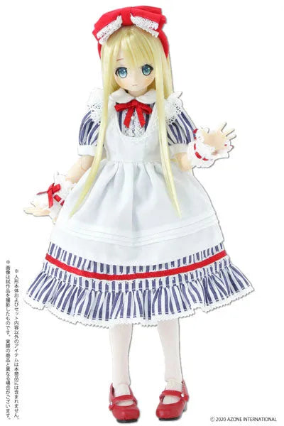 1/6 Pure Neemo Wear PNS Yumemiru Shoujo no Alice Dress Set Blue Stripe (DOLL ACCESSORY)ㅤ – Azone – ActionFigureBrasil