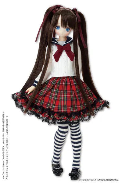 1/6 Pure Neemo Wear PNXS Sailor Ribbon Blouse II Navy x Bordeaux (DOLL ACCESSORY)ㅤ – Azone – ActionFigureBrasil — ângulo diferente