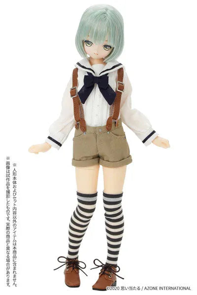 1/6 Pure Neemo Wear PNXS Sailor Ribbon Blouse II White x Navy (DOLL ACCESSORY)ㅤ – Azone – ActionFigureBrasil