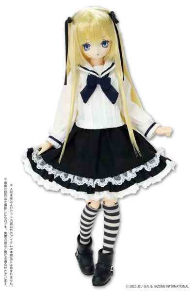 1/6 Pure Neemo Wear PNXS Sailor Ribbon Blouse II White x Navy (DOLL ACCESSORY)ㅤ – Azone – ActionFigureBrasil