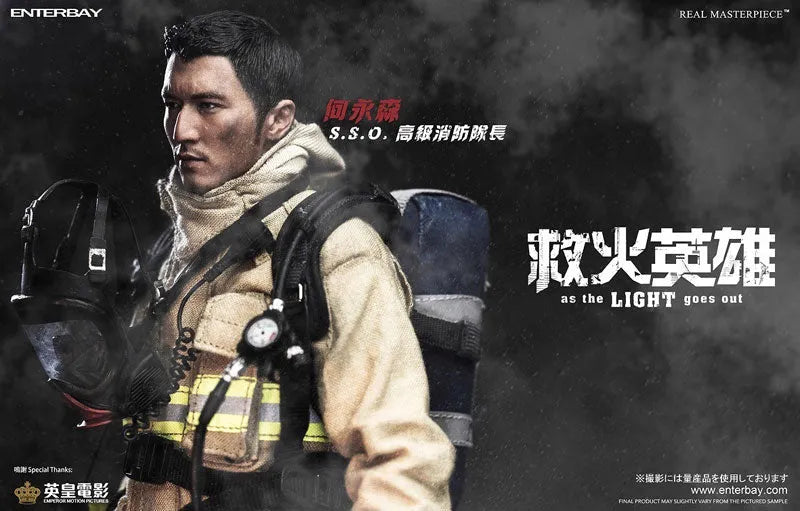 1/6 Real Masterpiece As the Light Goes Out - Nicholas Tse Sam Senior Fire Marshalㅤ – ENTERBAY – ActionFigure Brasil