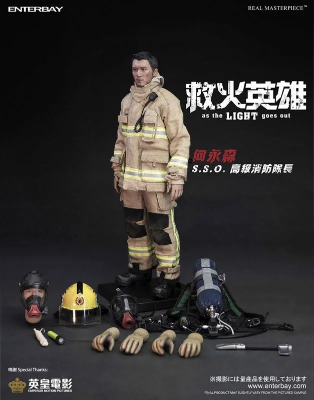 1/6 Real Masterpiece As the Light Goes Out - Nicholas Tse Sam Senior Fire Marshalㅤ – ENTERBAY – ActionFigure Brasil