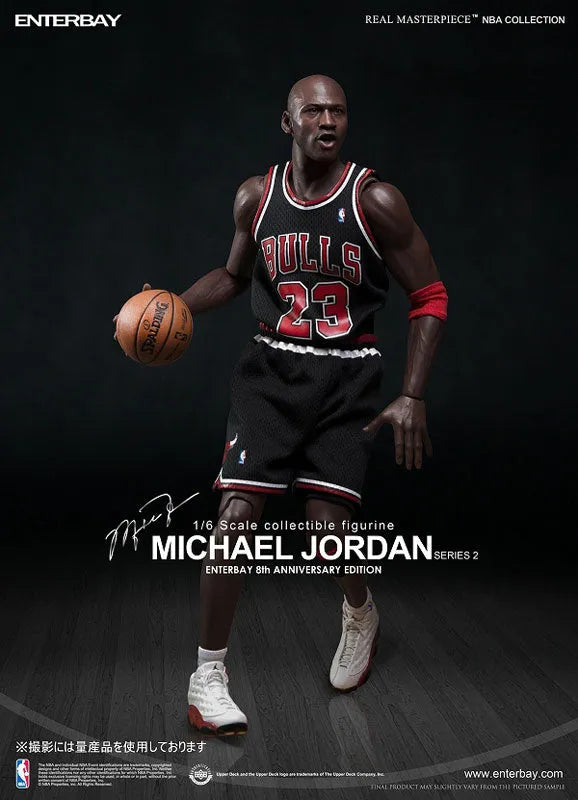 1/6 Real Masterpiece Collectible Figure/ Michael Jordan Series 2 #23 Black Uniformㅤ – ENTERBAY – ActionFigure Brasil