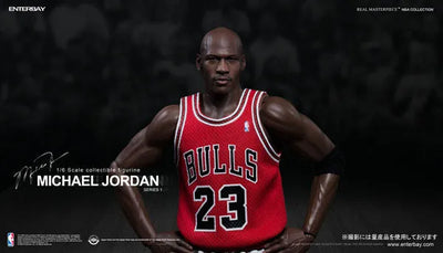 1/6 Real Masterpiece Collectible Figure NBA Collection Michael Jordan "I'm Legend #23" Load Uniform Ver.ㅤ – ENTERBAY – ActionFigure Brasil — embalagem