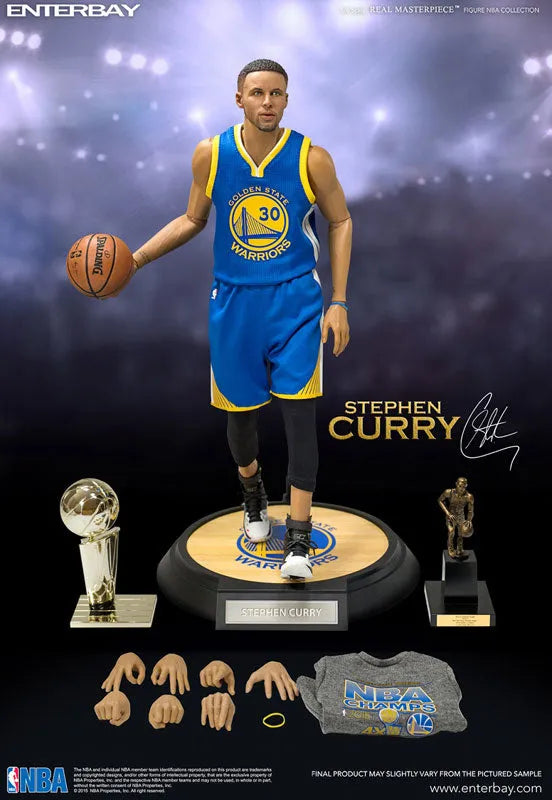 1/6 Real Masterpiece Collectible Figure - NBA Collection: Stephen Curryㅤ – Enterbay – ActionFigureBrasil