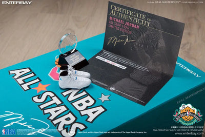 1/6 Real Masterpiece Michael Jordan All-Star Game 1996 Limited Editionㅤ – ENTERBAY – ActionFigureBrasil — acessórios