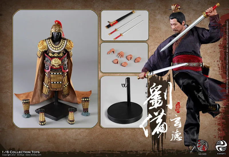 1/6 Sangokushi Series Liu Bei Gentoku Armed Versionㅤ – 303TOYS – ActionFigureBrasil