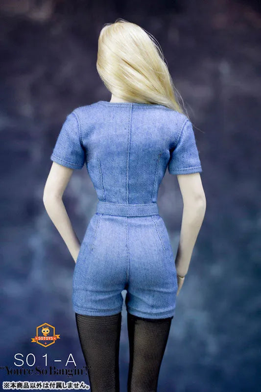 1/6 Sexy Denim Suit / Light Blue (DOLL ACCESSORY)ㅤ – SG Toys – ActionFigure Brasil