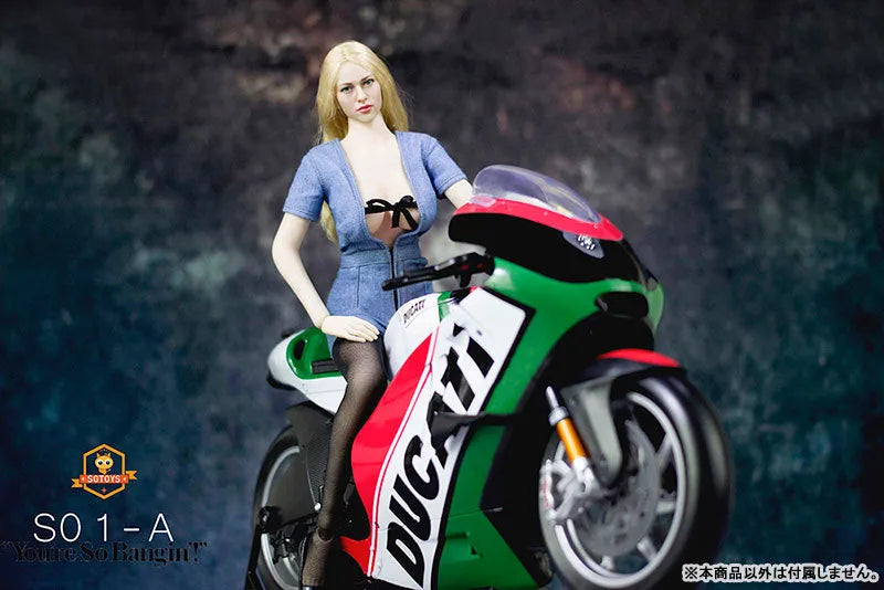 1/6 Sexy Denim Suit / Light Blue (DOLL ACCESSORY)ㅤ – SG Toys – ActionFigure Brasil